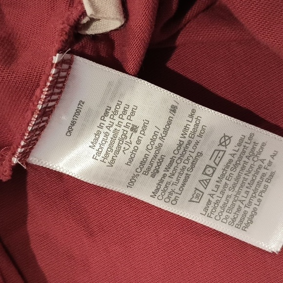 Madewell Burnt Orange High Scoop Neck All Day Tee A14 - Picture 5 of 6